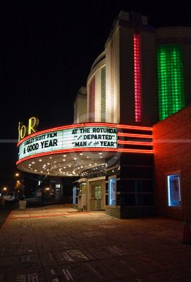 HD_SL-20 - Senator Theater exterior at night. Baltimore, Maryland.