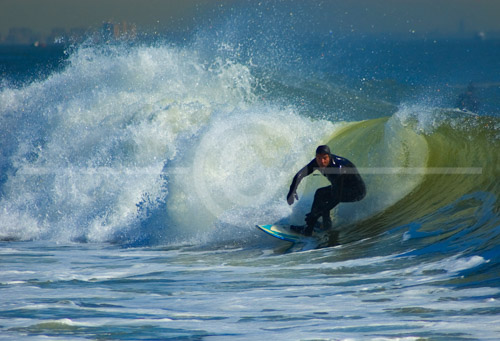 HD_P-21 - Surfer at Sandy Hook State Park (New Jersey)