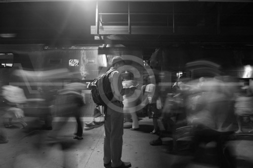 HD_P-29 - Waiting on the platform at Union Station during PM rush hour.