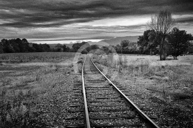 HD_STBW-28 - Lone train track near Petersburg Gap, West Virginia, looking east. 
N 39.0017013549805 - W 79.0860977172852