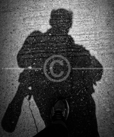 HD_STBW-85 - Shadow self-portrait taken at Gunpowder State Park, near Baltimore Maryland.