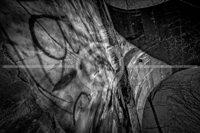 HD_STBW-87 - Graffiti covered Susquehanna Division Railroad Bridge near Port Deposit, Maryland, which crosses Octoraro Creek