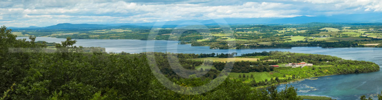 HD_STC-104 - View of Lake Champlain and Fort Ticonderoga from Mount Defiance. Green Mountains of Vermont in the distance. HD_STC-104 - View of Lake Champlain and Fort Ticonderoga from Mount Defiance. Green Mountains of Vermont in the distance.