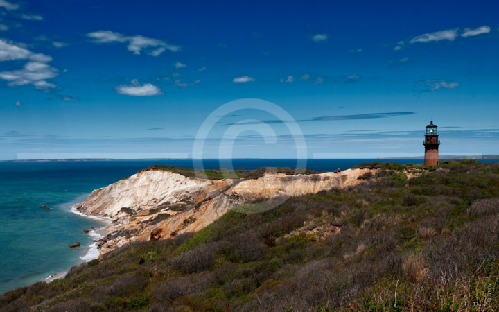 HD_STC-31 - The Gay Head Lighthouse located above the Gay Head Cliffs at the westernmost end of the Island of Martha's Vineyard. The original lighthouse was built in 1799. The current 51 ft. tall lighthouse dates from 1856. HD_STC-31 - The Gay Head Lighthouse located above the Gay Head Cliffs at the westernmost end of the Island of Martha's Vineyard. The original lighthouse was built in 1799. The current 51 ft. tall lighthouse dates from 1856.