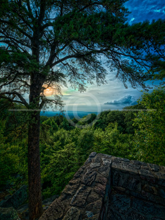 HD_STC-32 - Westview Overlook on Sugarloaf Mountain which borders Montgomery and Frederick Counties in Maryland. View looks west towards Harper's Ferry and the Potomac Valley.